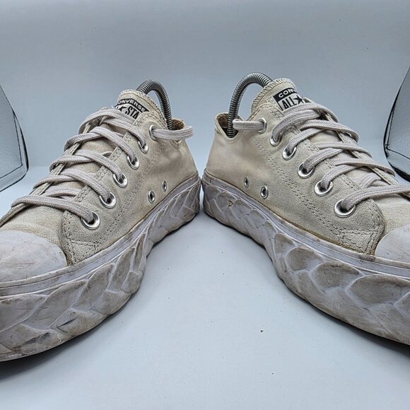 Converse Chuck Taylor Runway Cable Womens Size 8 White Platform Lift Ox Shoes - Picture 3 of 13